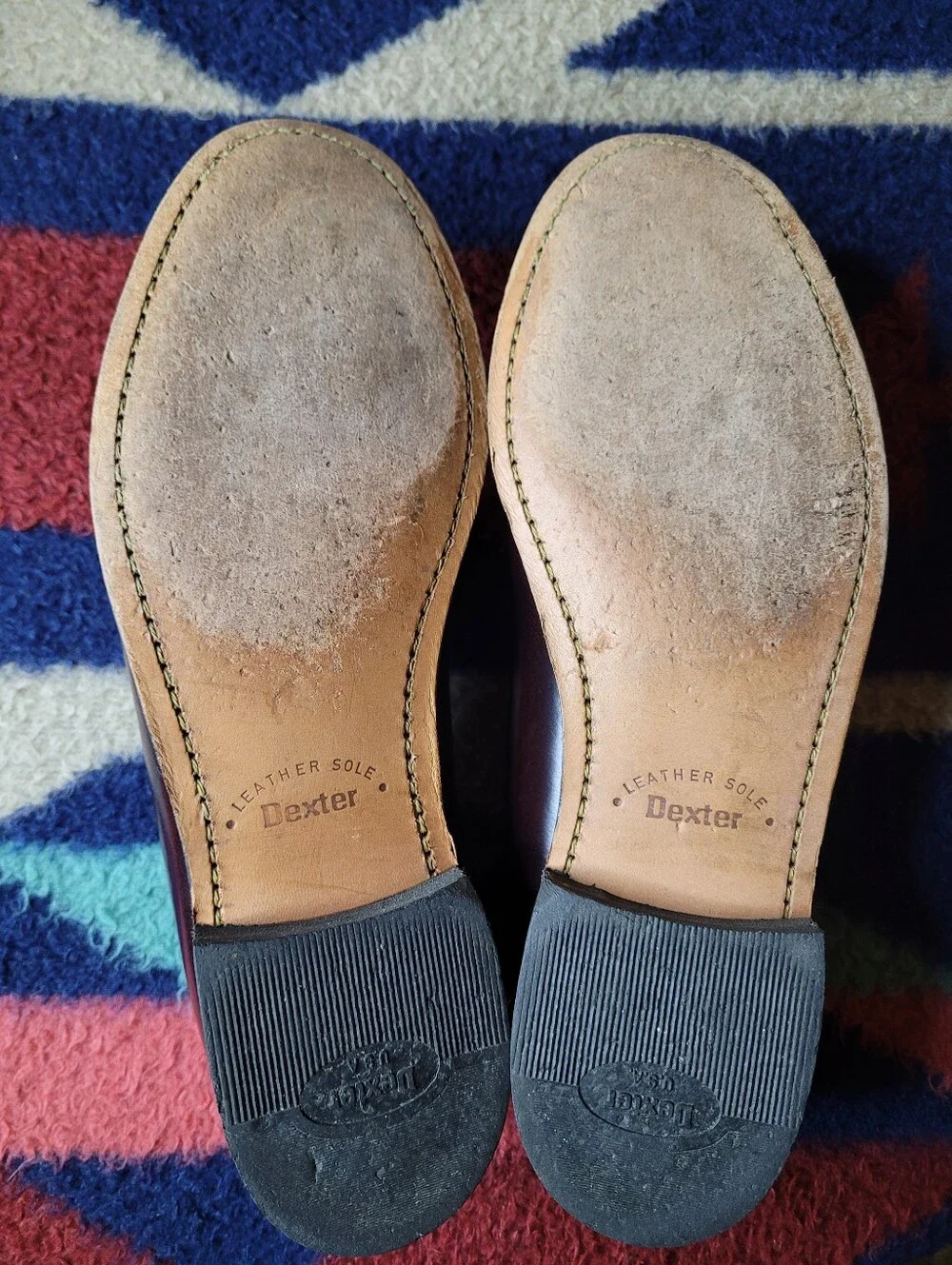 Dexter Dalton Shoes Penny Loafers Mens Sz 10 Burgundy Leather JC10-4
